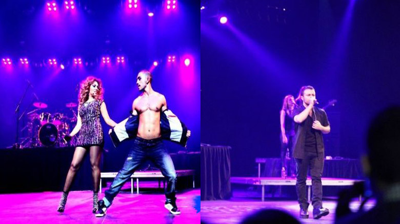 Emre Aydın və Leyla Ramazanlı  bir səhnədə...